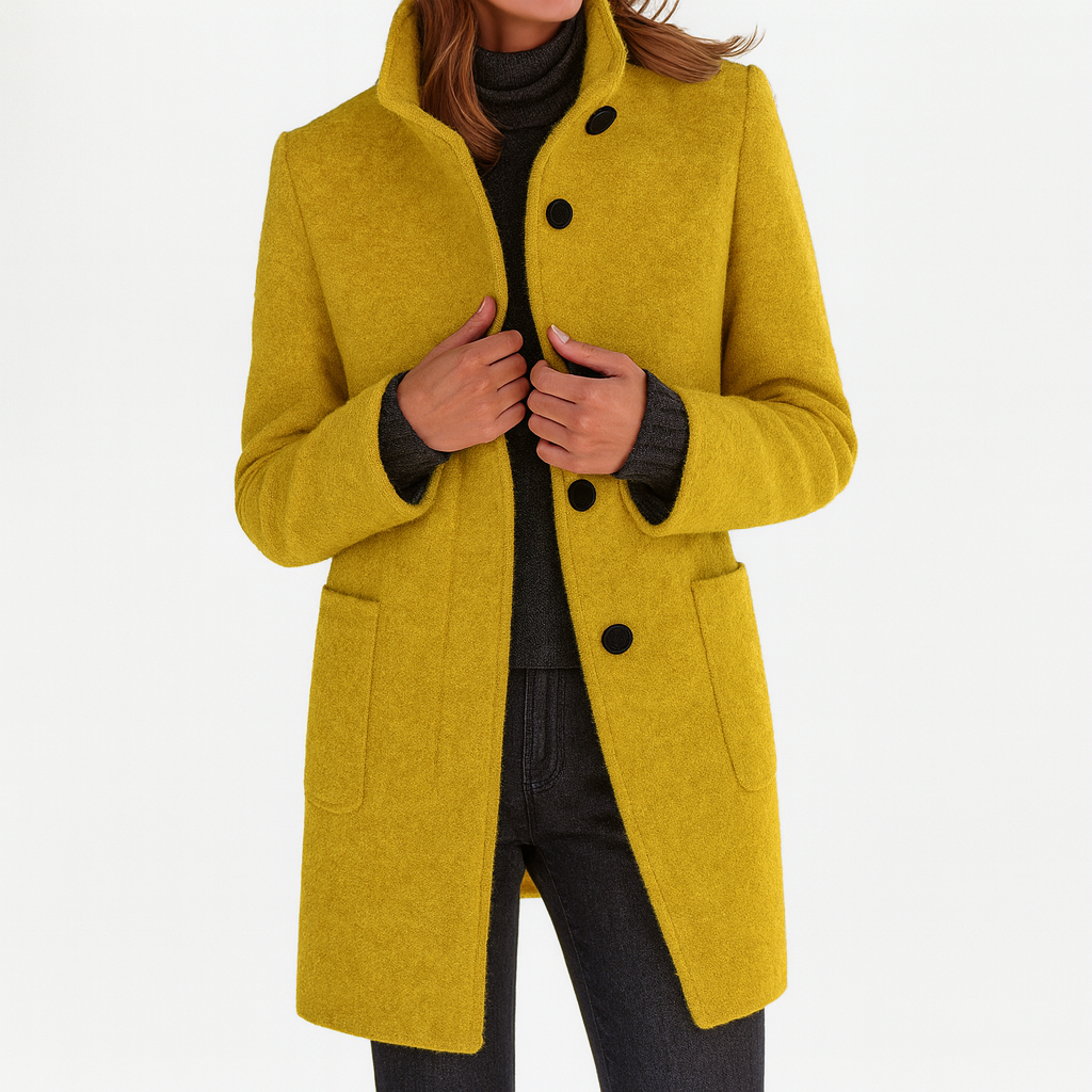 Classic Structured Coat with Flattering Silhouette