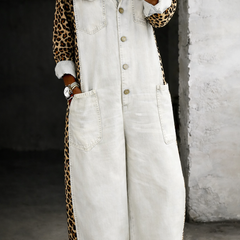 Hilda | Shirt-Style Everyday Jumpsuit - White