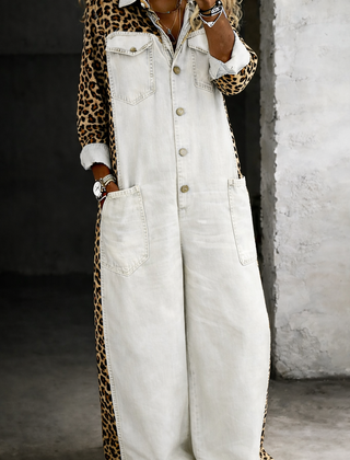 Hilda | Shirt-Style Everyday Jumpsuit - White