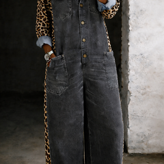 Hilda | Shirt-Style Everyday Jumpsuit - Black