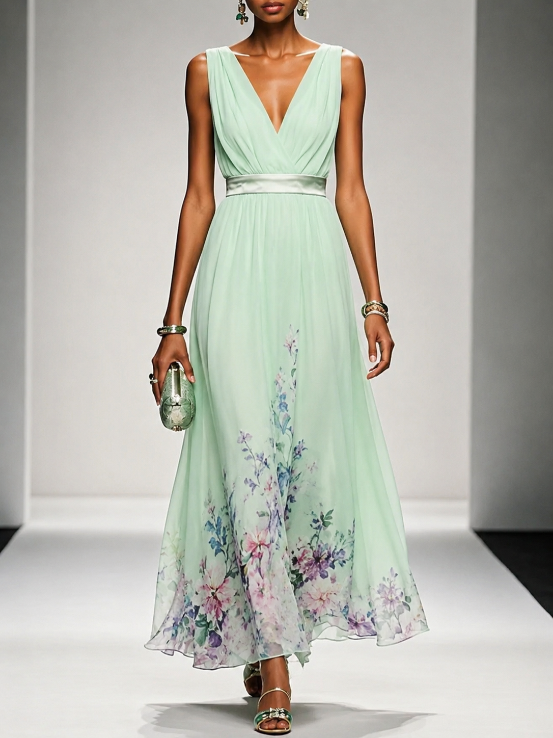 Lilian | Sleeveless A-Line Maxi Dress