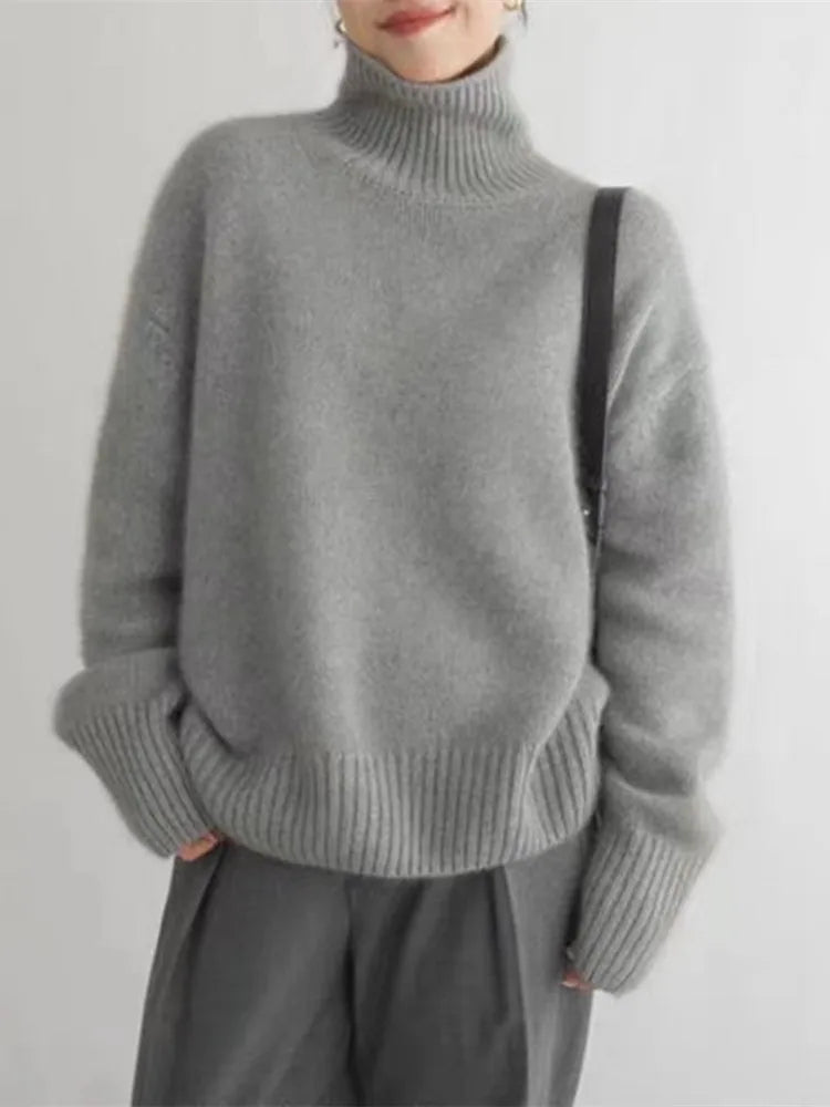Vivienne Cashmere Turtleneck Jumper