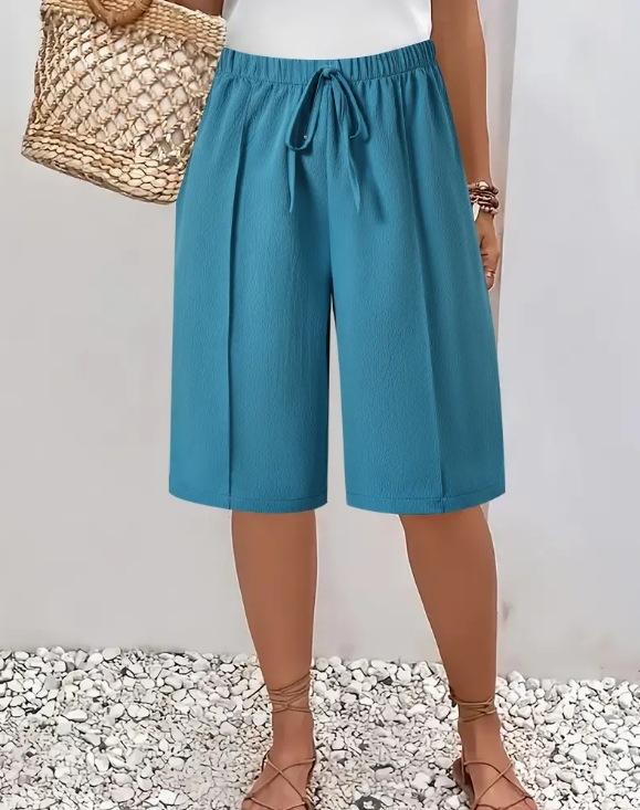 Harriet Elegant Comfort Shorts Blue