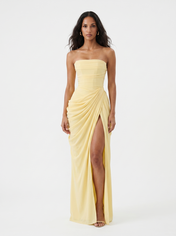 Ruth maxi dress in Yellow