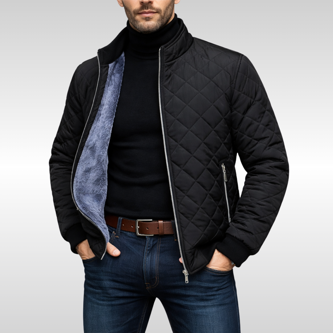 Liam Quilted Jacket Black