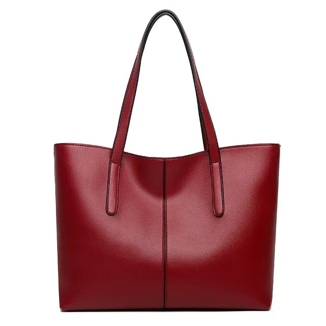 Spacious Structured Tote Bag with Double Shoulder Straps