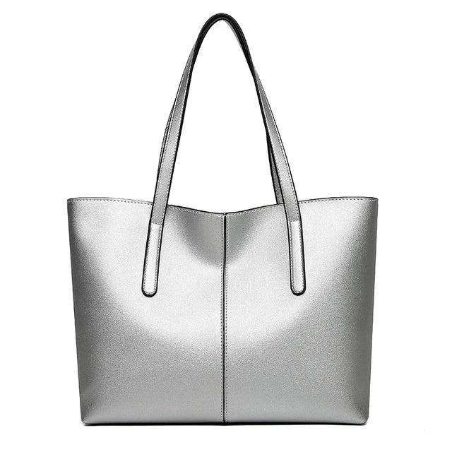 Spacious Structured Tote Bag with Double Shoulder Straps