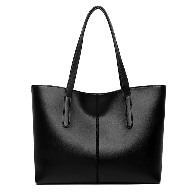 Spacious Structured Tote Bag with Double Shoulder Straps