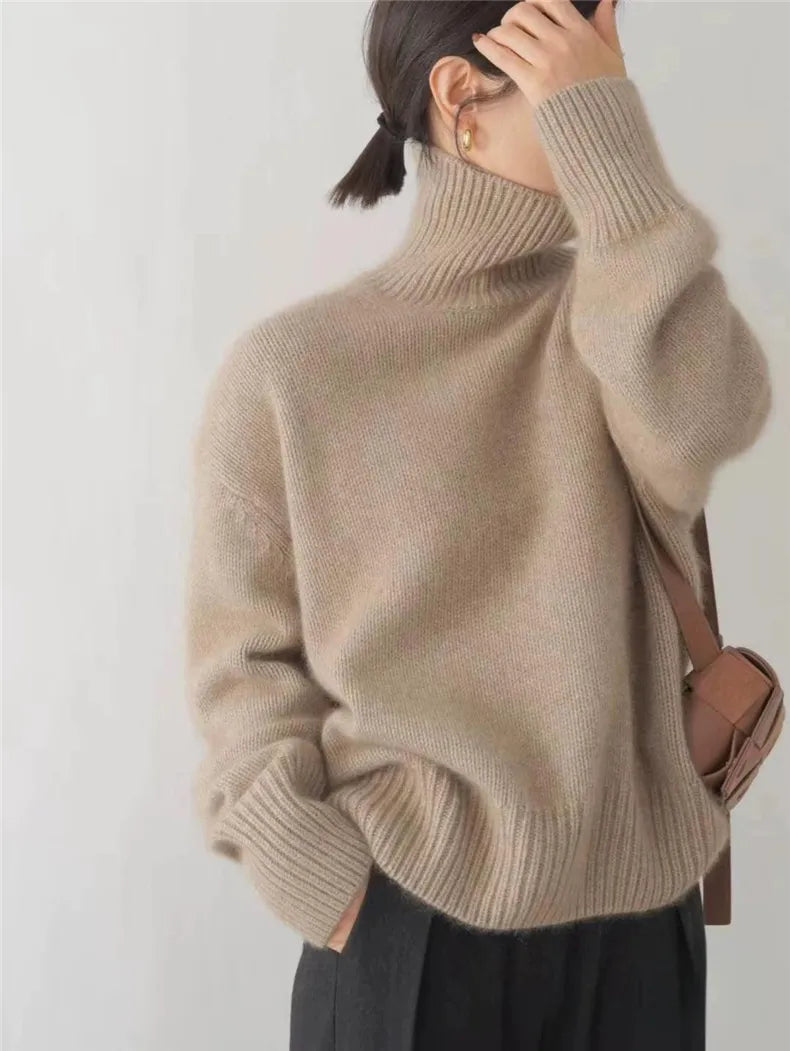 Vivienne Cashmere Turtleneck Jumper