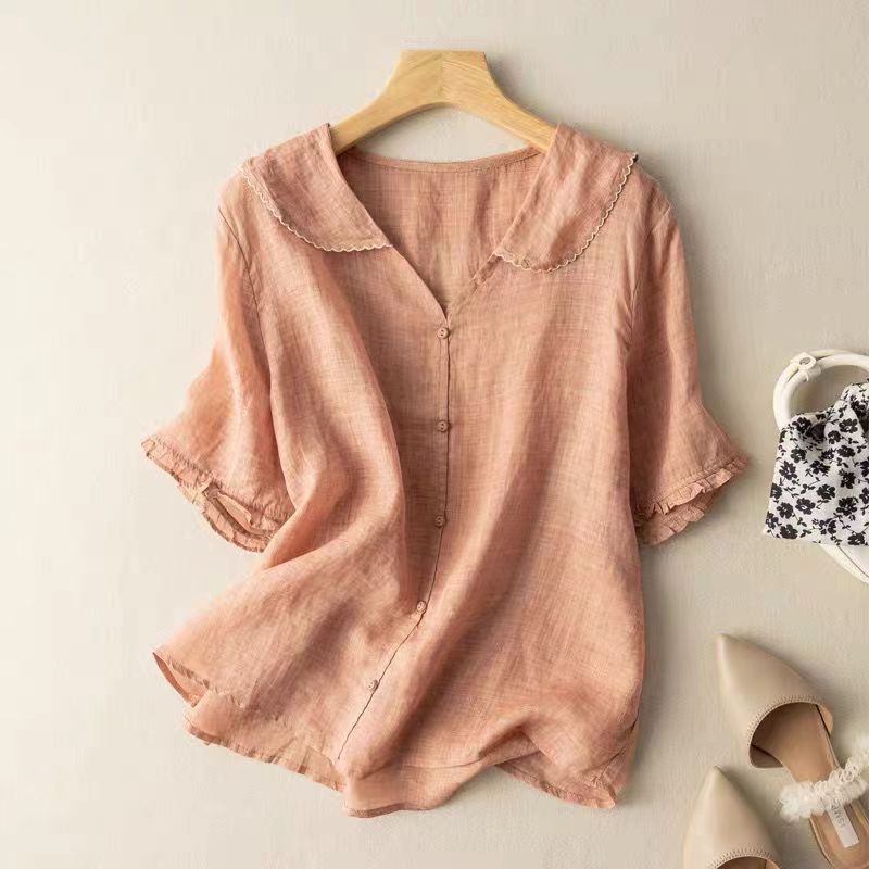 Ruby | Vintage Blouse with Button Detail