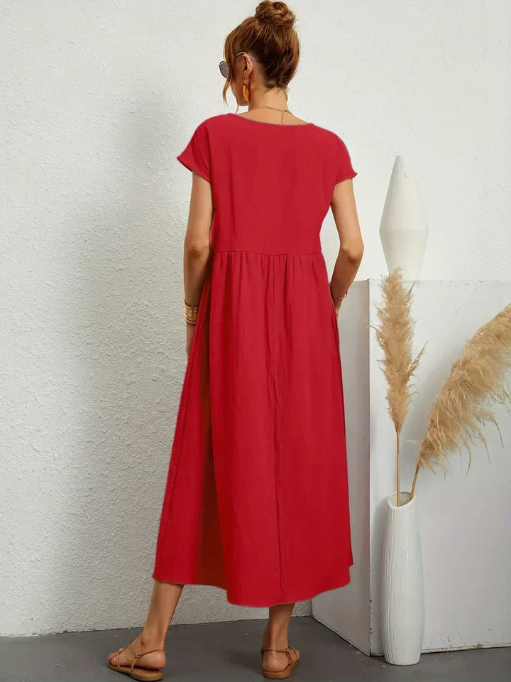 Diana | Fluid Midi Dress Timeless Elegance