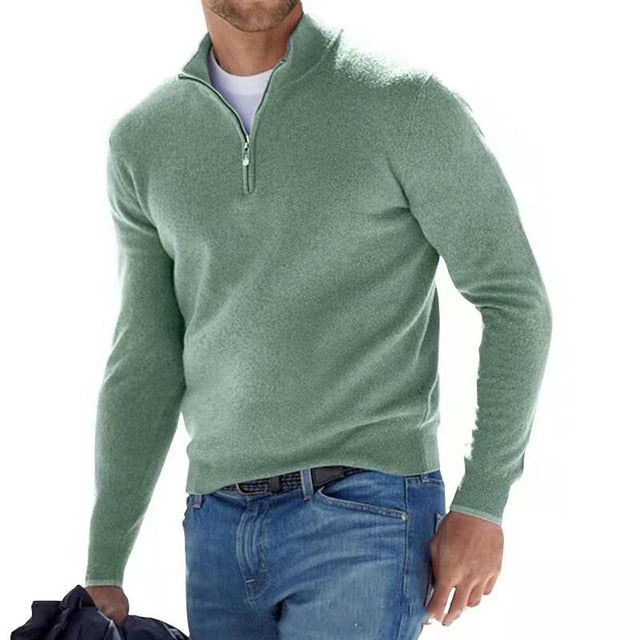 Perry Merino V-Neck Sweater Green