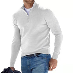 Perry Merino V-Neck Sweater White