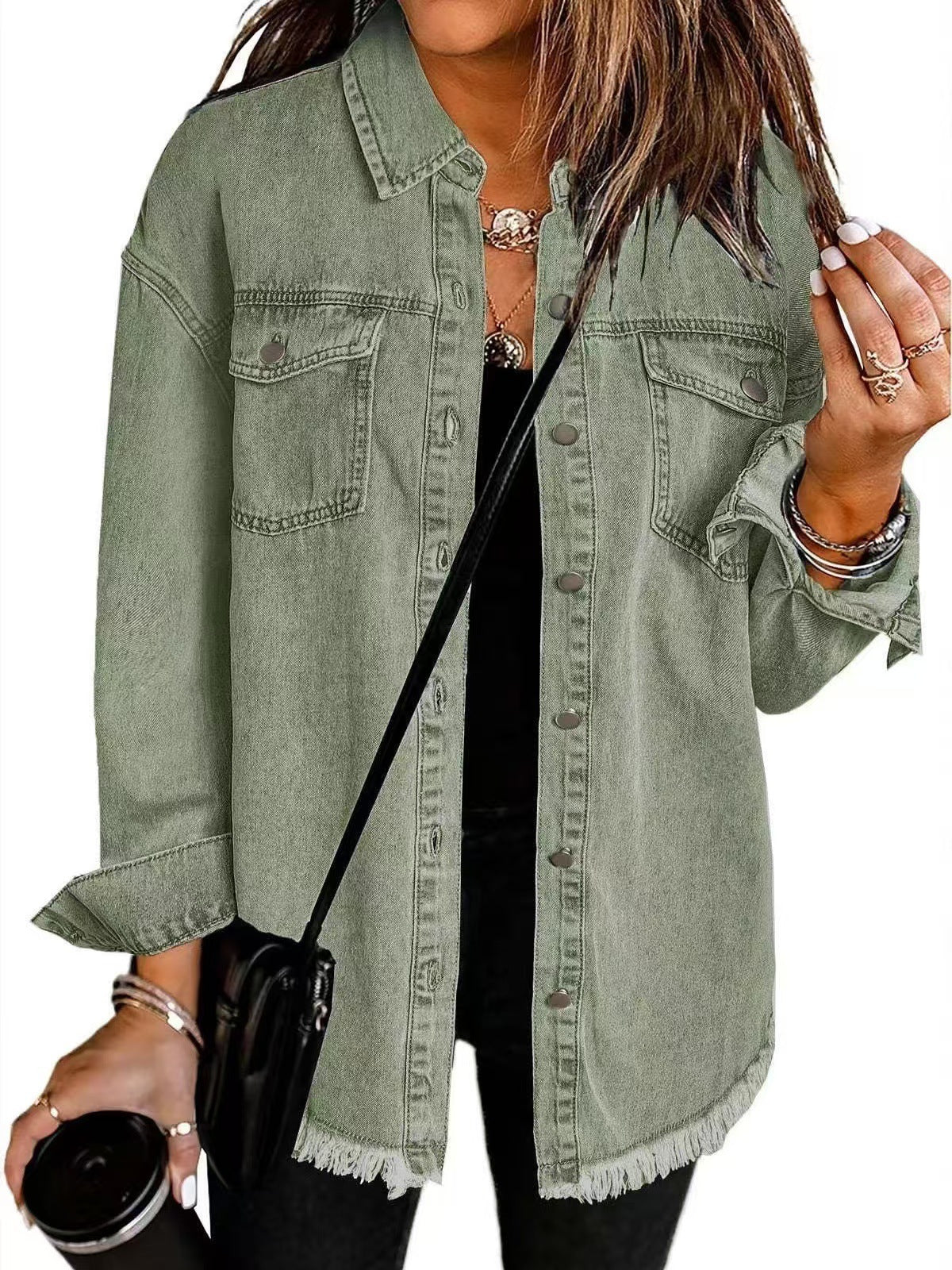 Winifred | Oversized Signature Jacket - Olive Green