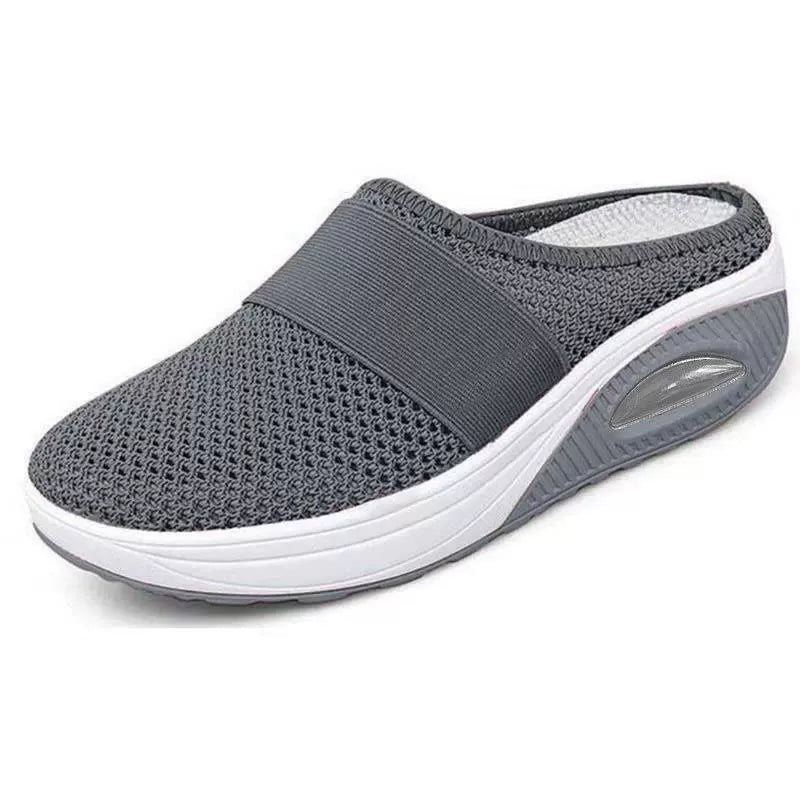 Elaine mules in Dark Grey