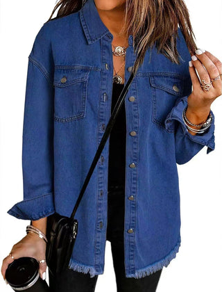 Winifred | Oversized Signature Jacket - Navy Blue