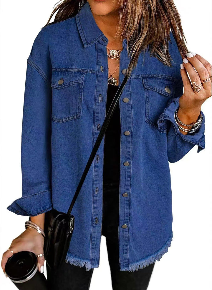 Winifred | Oversized Signature Jacket - Navy Blue