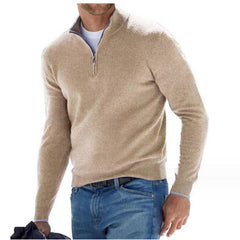 Perry Merino V-Neck Sweater Khaki