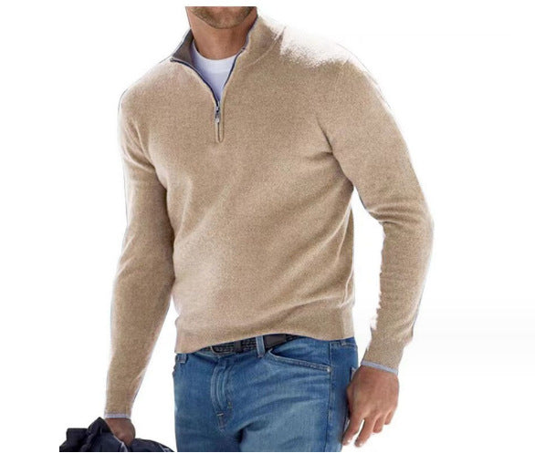 Perry Merino V-Neck Sweater Khaki
