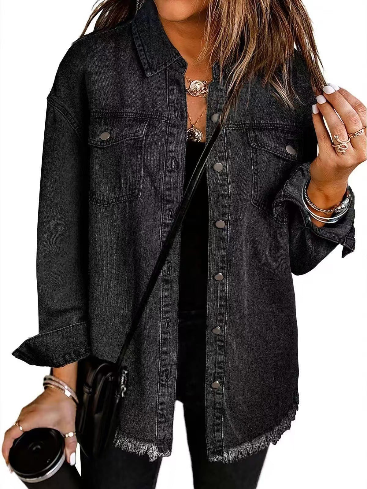 Winifred | Oversized Signature Jacket - Black