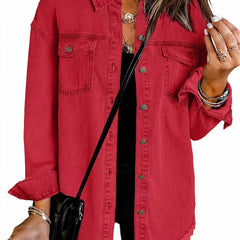 Winifred | Oversized Signature Jacket - Red