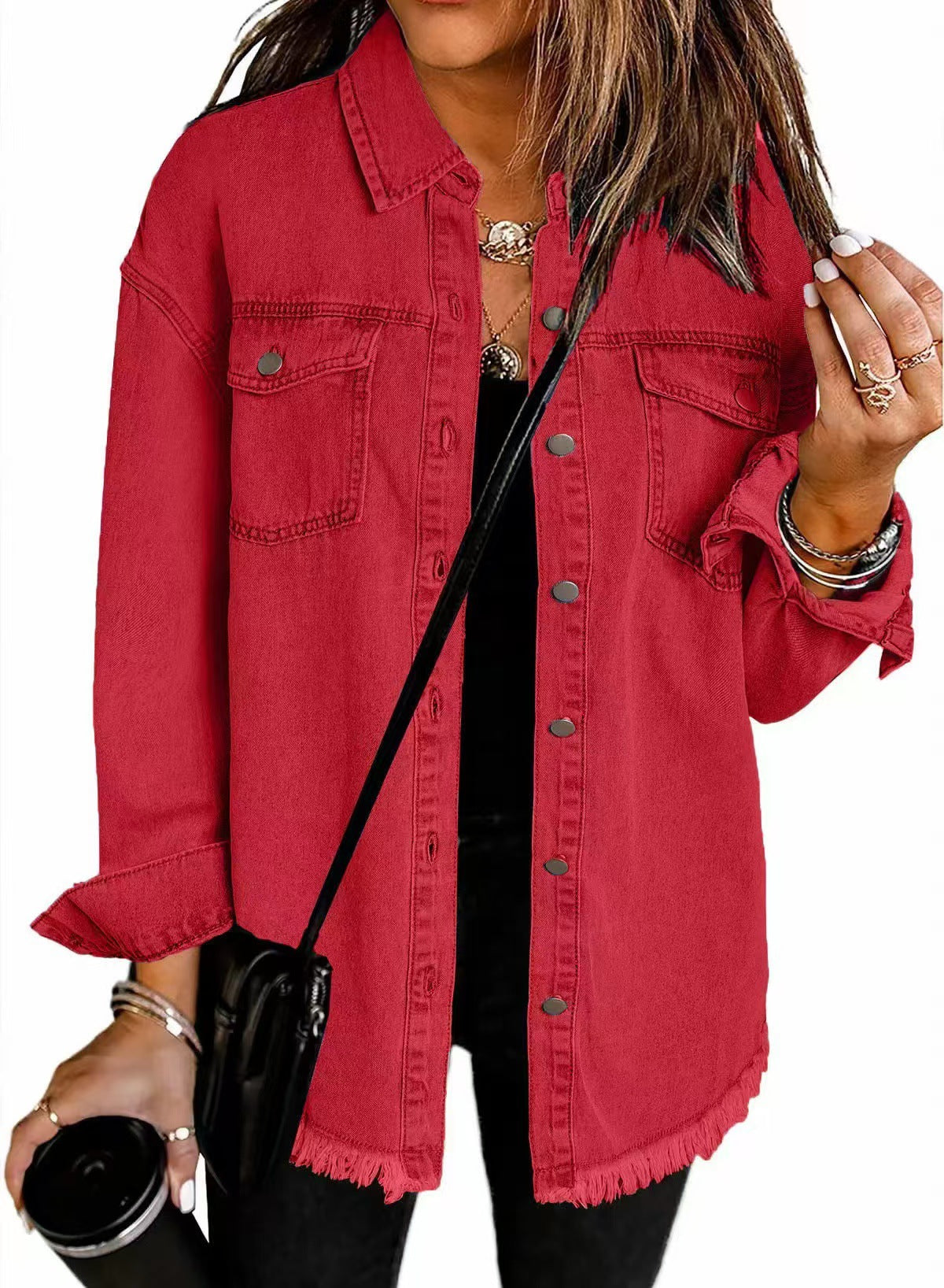 Winifred | Oversized Signature Jacket - Red