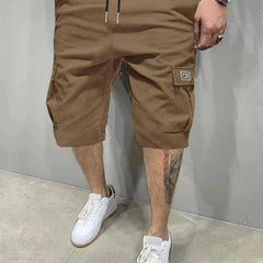Brian | Elasticated Cargo Shorts - Brown