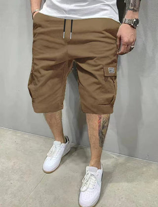 Brian | Elasticated Cargo Shorts - Brown