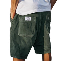 Harold | Velvet-Touch Tailored Shorts - Dark Green