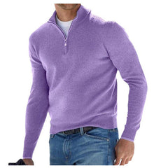 Perry Merino V-Neck Sweater Purple