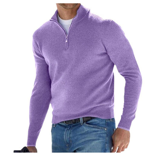 Perry Merino V-Neck Sweater Purple