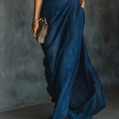 Eunice | Wrap-Front Maxi Dress