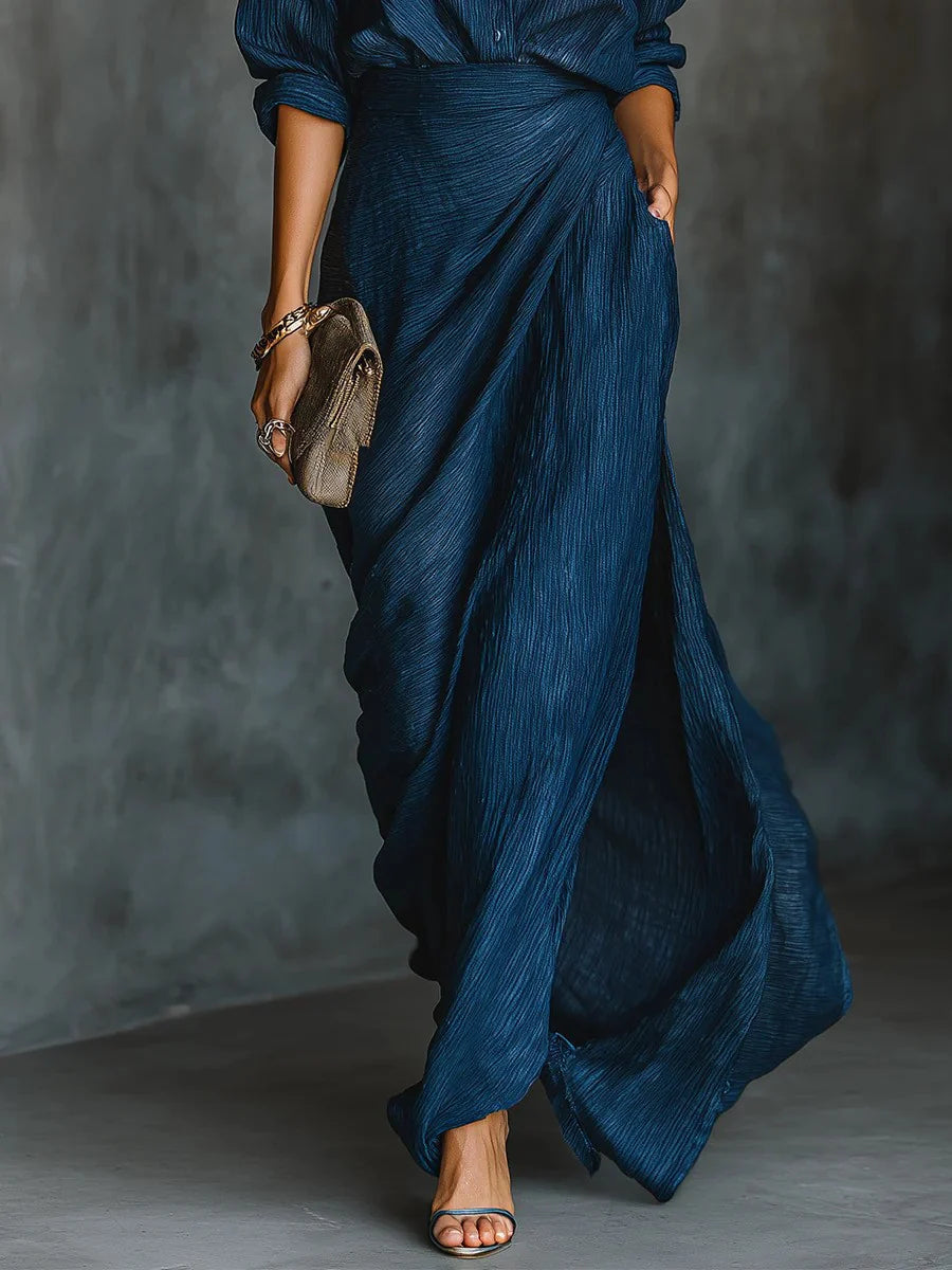 Eunice | Wrap-Front Maxi Dress
