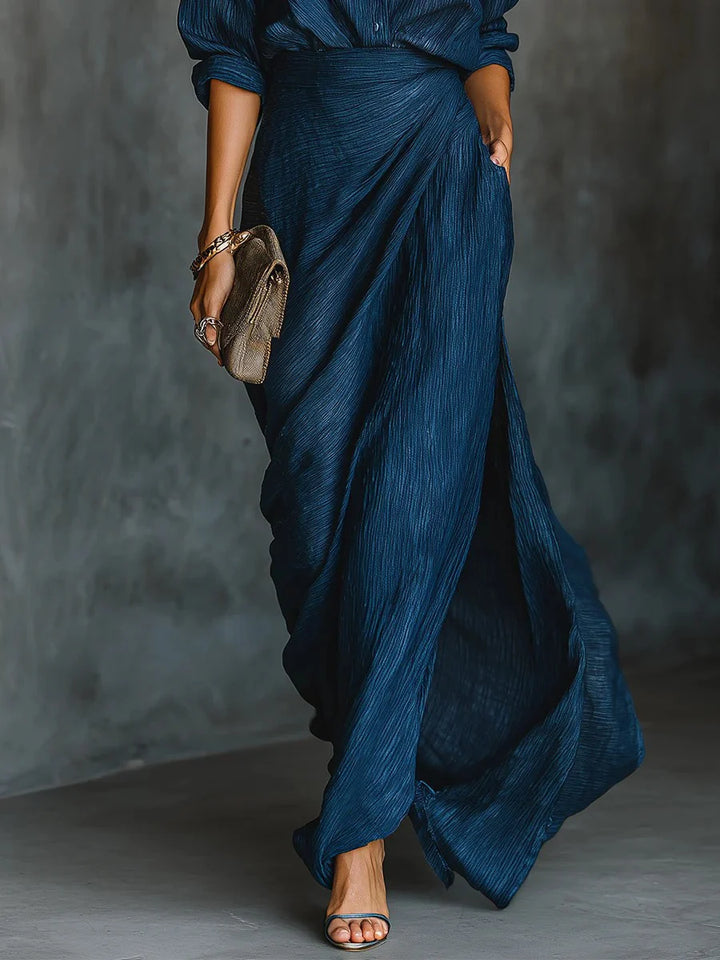 Eunice | Wrap-Front Maxi Dress