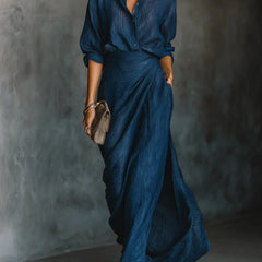 Eunice | Wrap-Front Maxi Dress