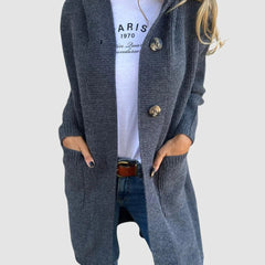 Eleanor Cosy Longline Hooded Cardigan