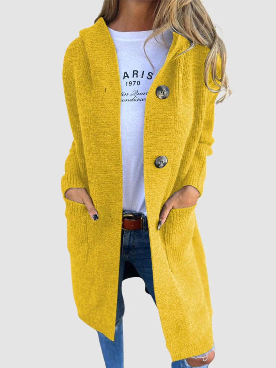 Eleanor Cosy Longline Hooded Cardigan