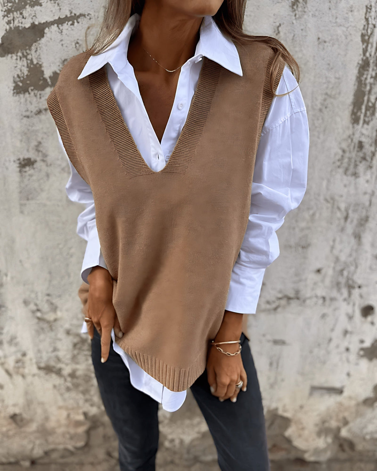 The Deep V Sweater Vest