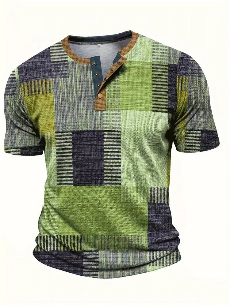 Fletcher | Patchwork Short-Sleeve Shirt