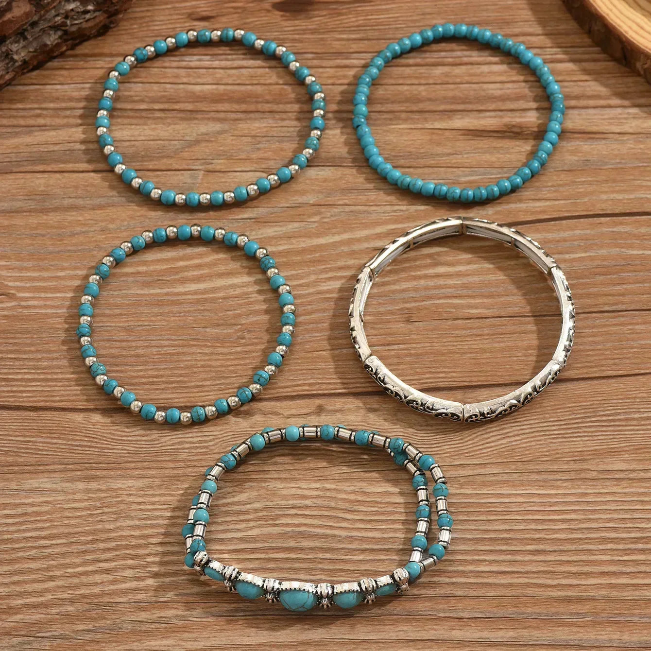 Florence | Turquoise Multi-Row Bracelet