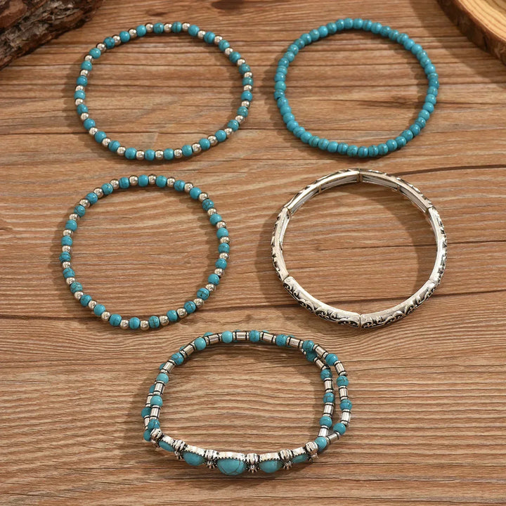 Florence | Turquoise Multi-Row Bracelet
