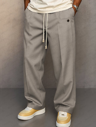 Arthur Relaxed Urban Trousers Light Grey