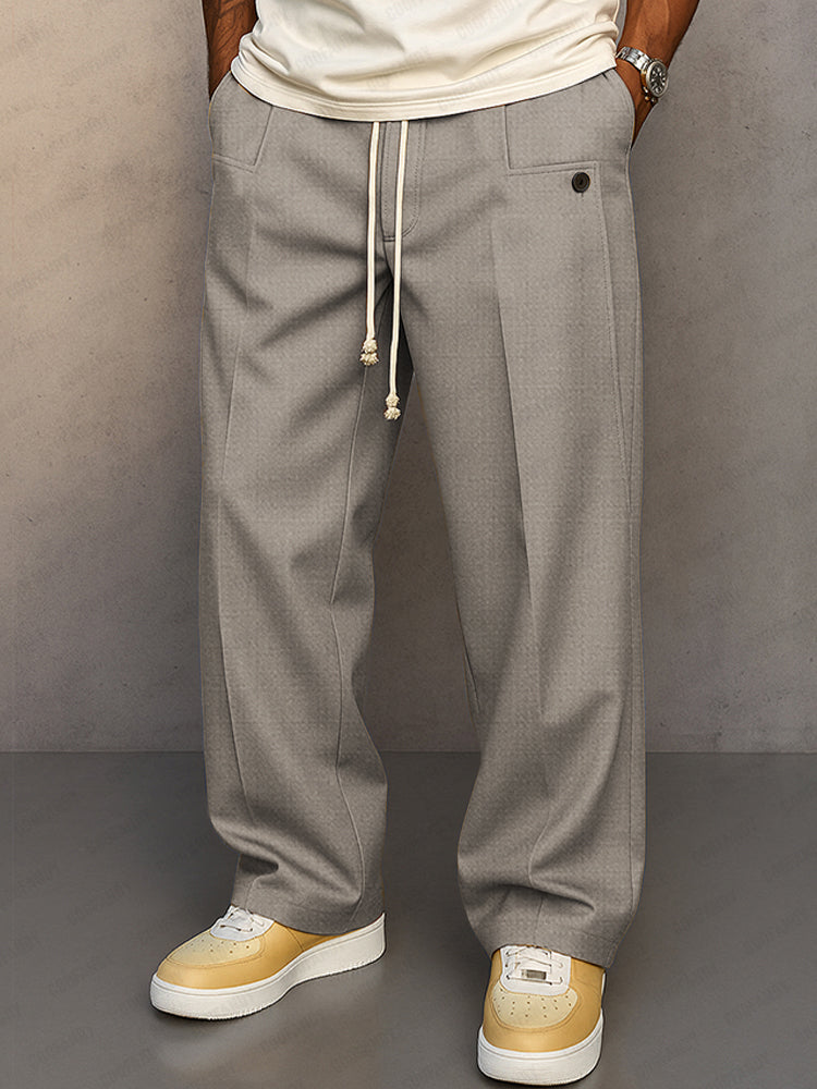 Arthur Relaxed Urban Trousers Light Grey