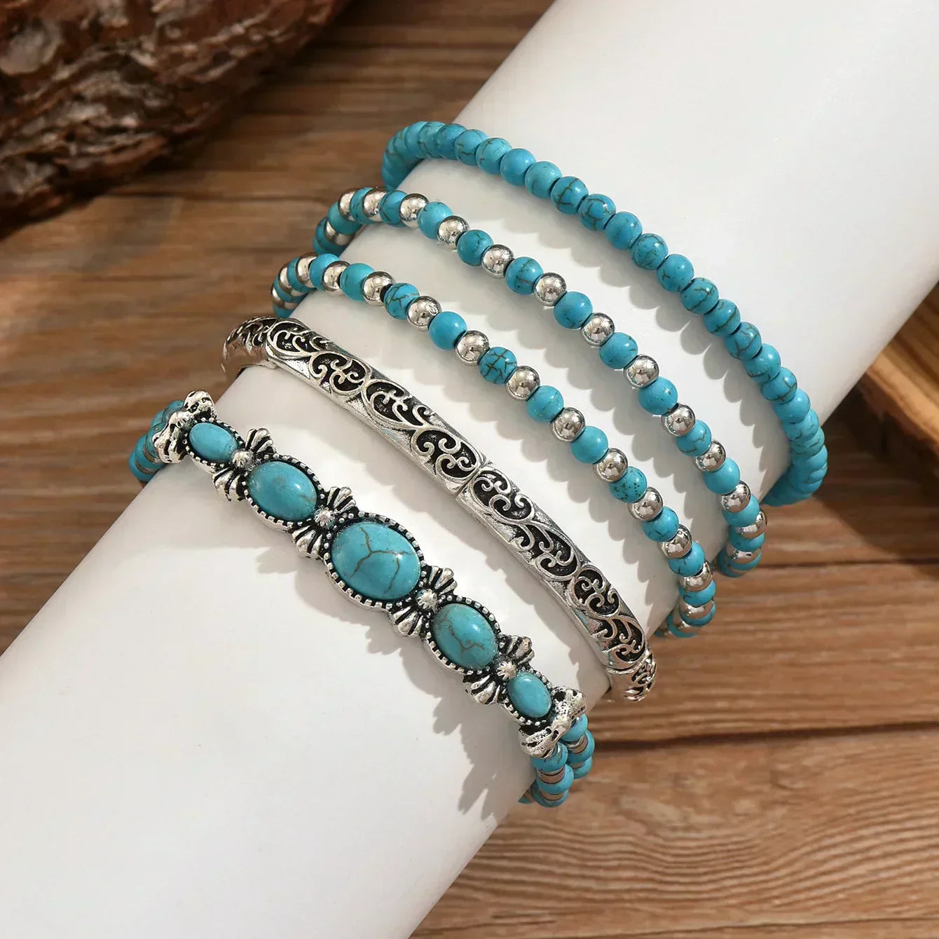 Florence | Turquoise Multi-Row Bracelet