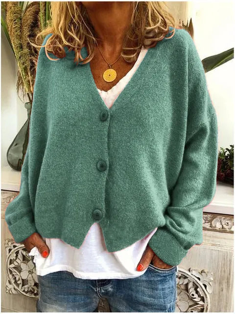 The V-Neck Button Cardigan