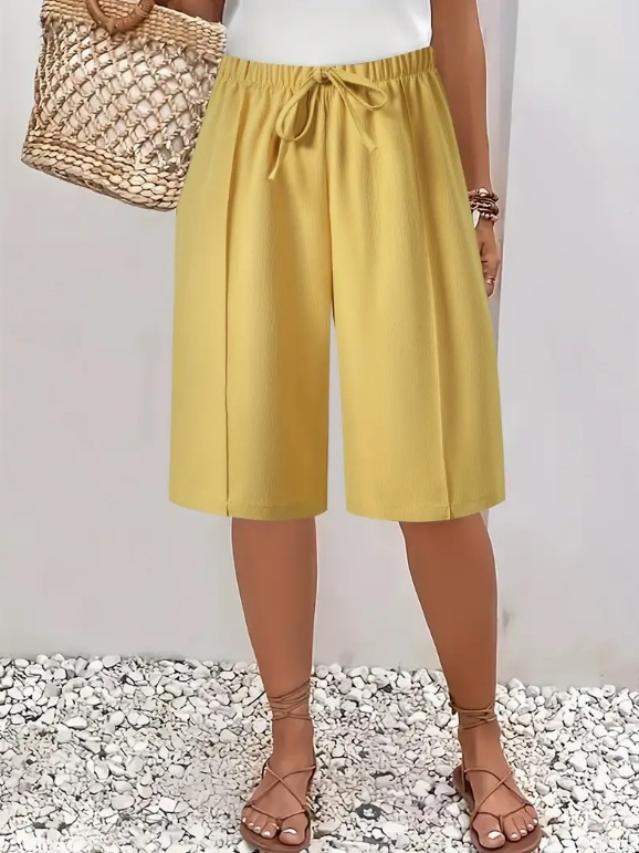 Harriet Elegant Comfort Shorts Yellow