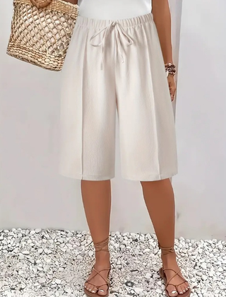 Harriet Elegant Comfort Shorts White