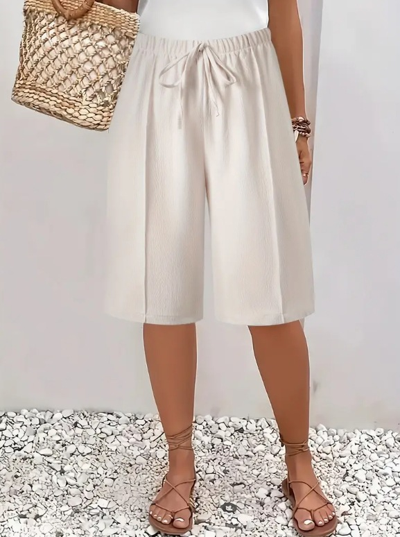Harriet Elegant Comfort Shorts White