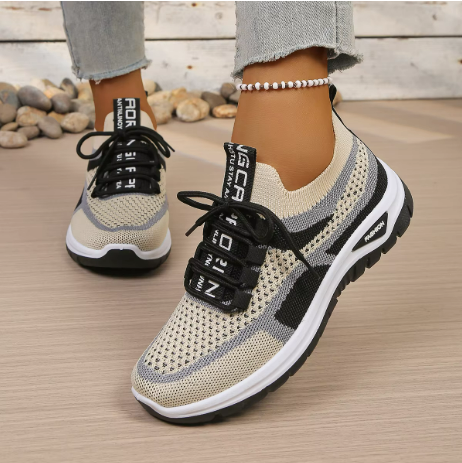 Edna sneakers in Black/Khaki