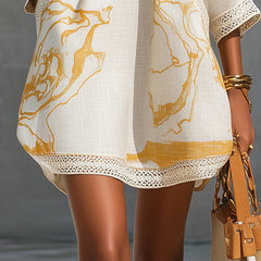 Imogen Ivory Crochet Mini Dress